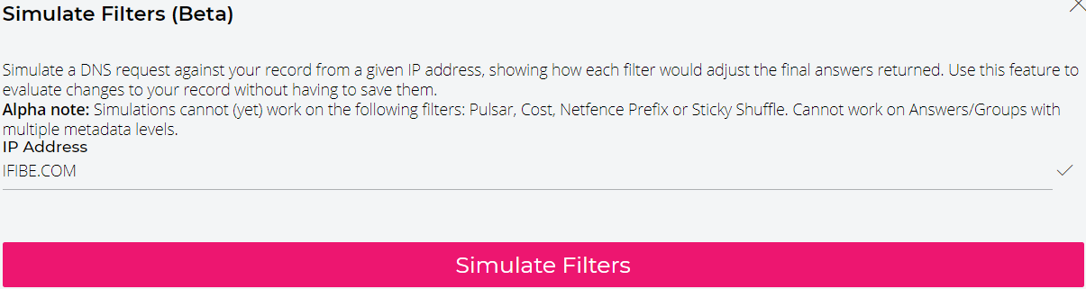 Simulate Filters